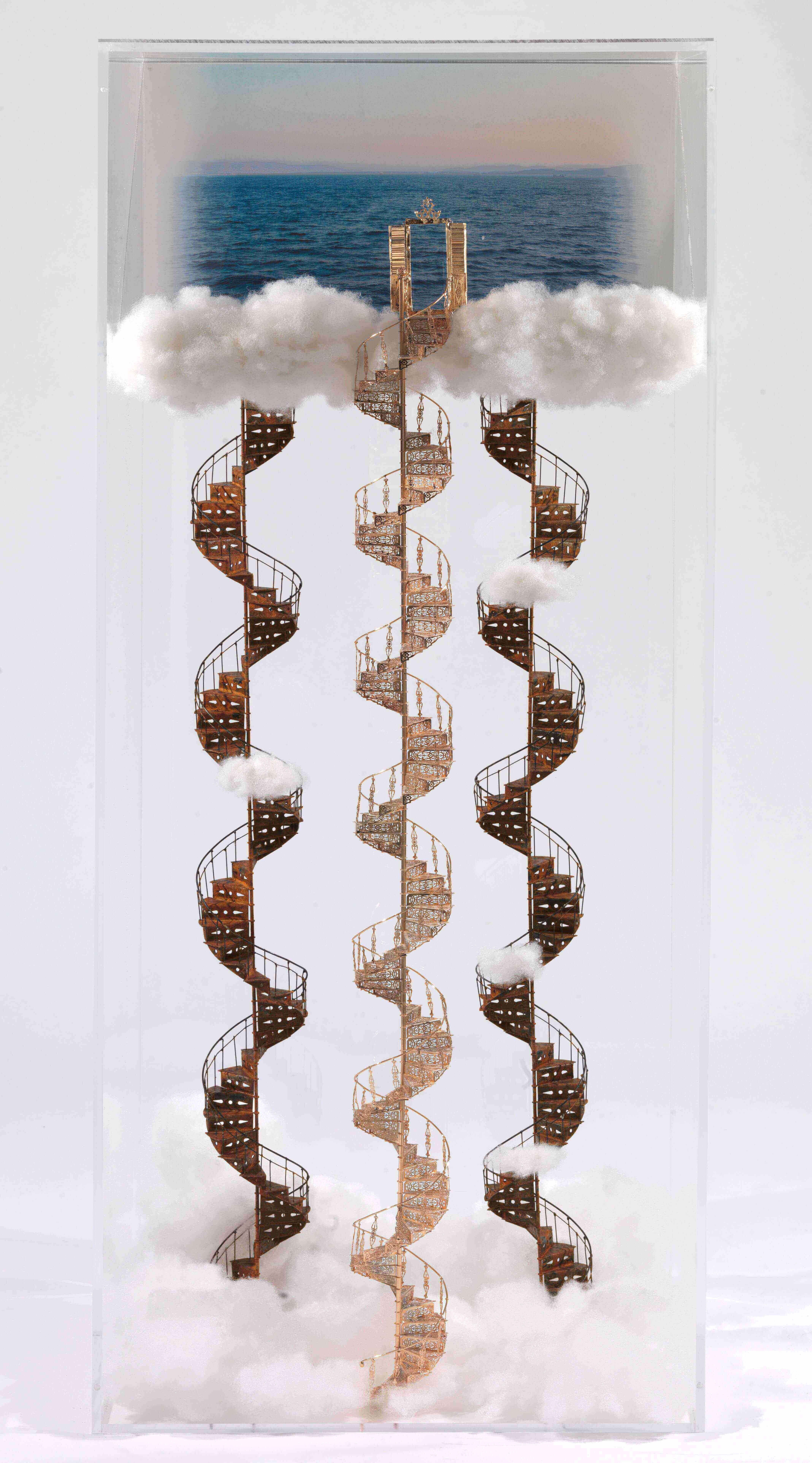 Stelios Gavalas Utopia sculptures. Elegant ladders and staircases - 13.