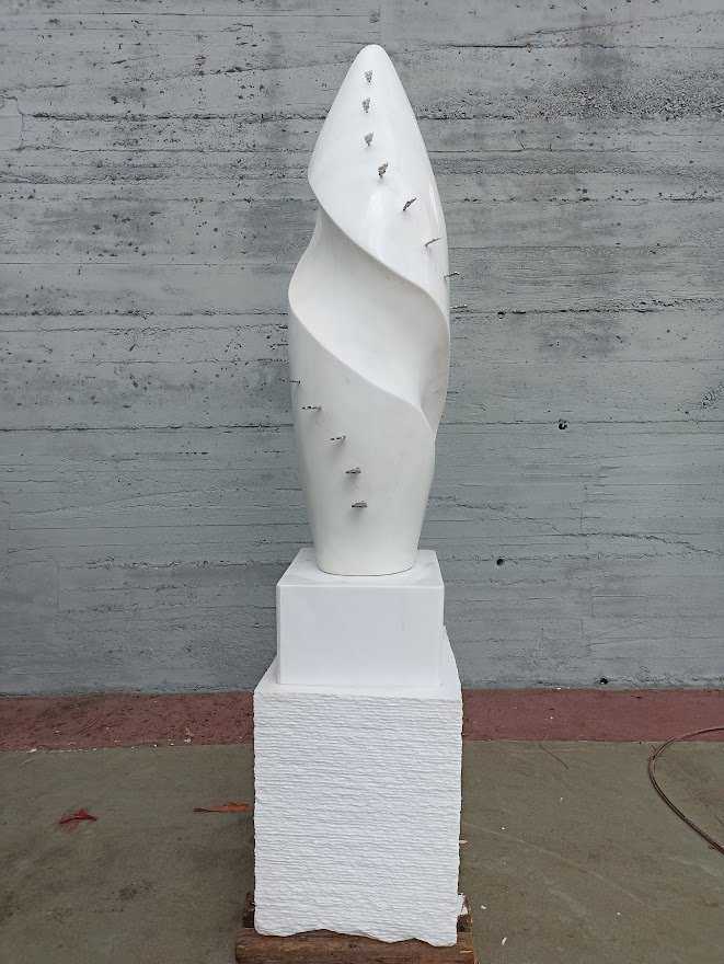 Stelios Gavalas marble sculpture at Ripesi - 9.
