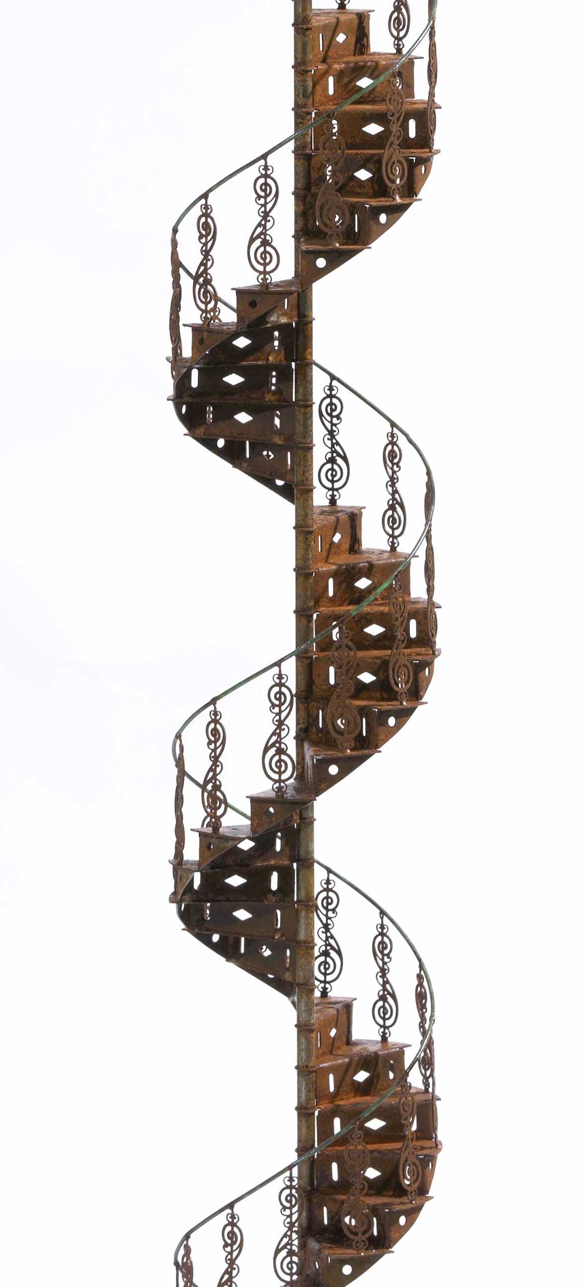 Stelios Gavalas Utopia sculptures. Depecting a metal staircase - 2.