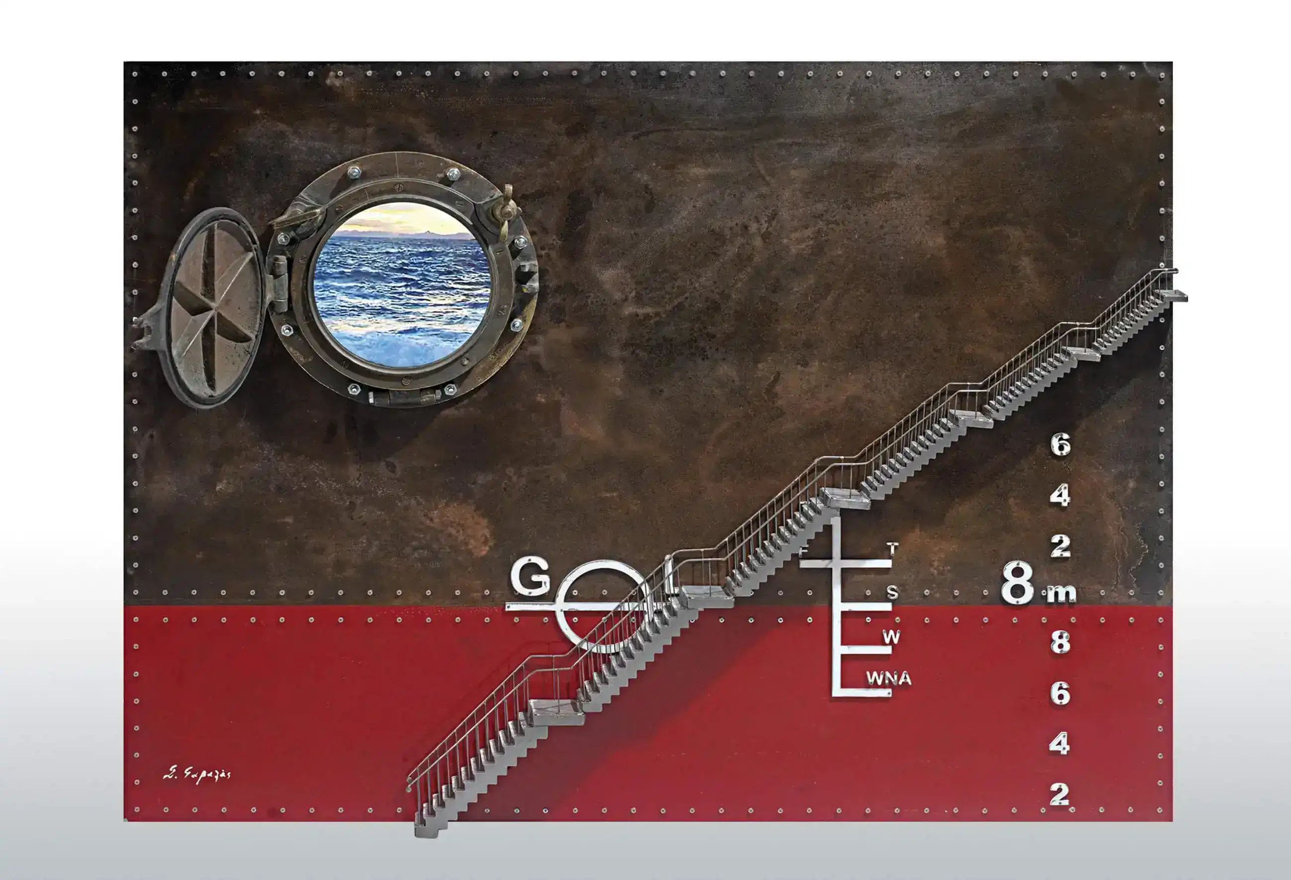 Stelios Gavalas Plimsoll Line sculpture - 1.