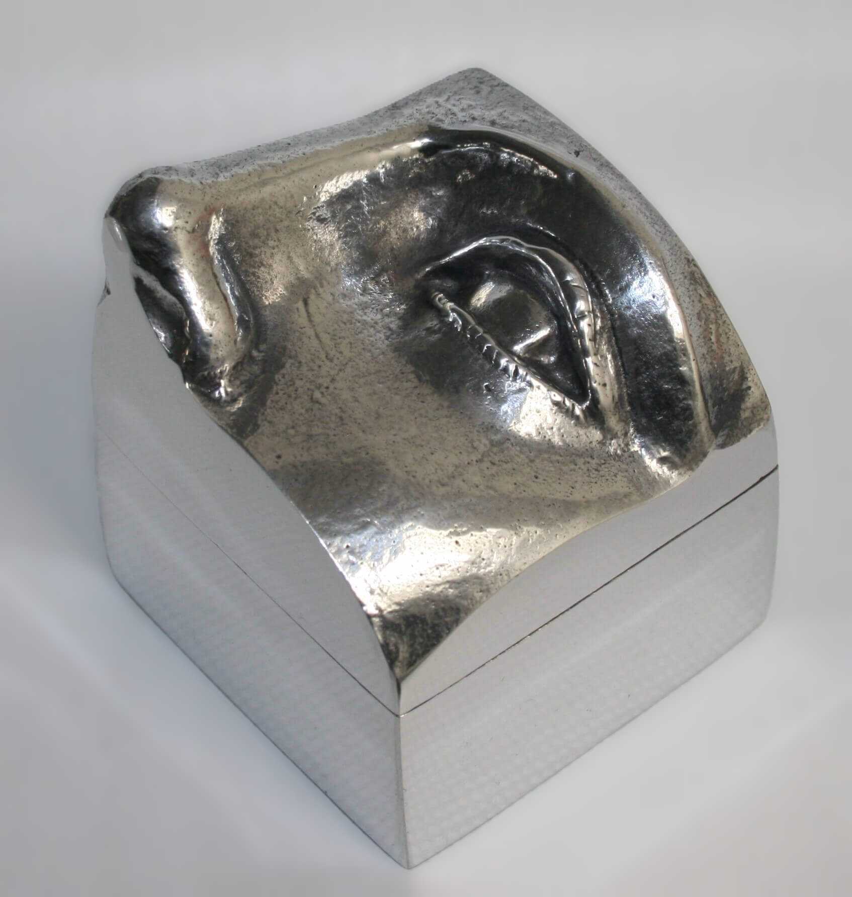 Stelios Gavalas aluminium box sculpture of Antinous - 3.