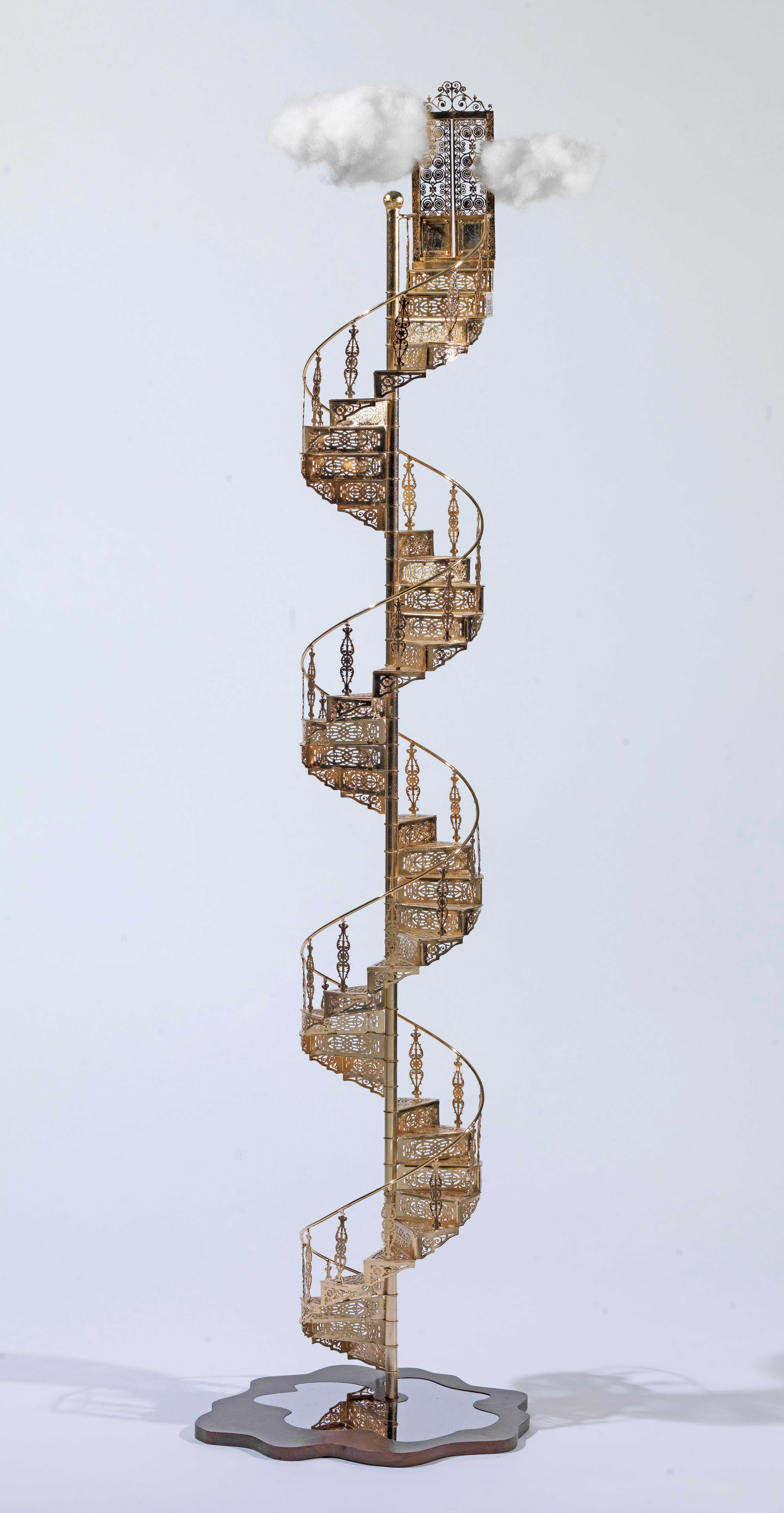 Stelios Gavalas Utopia sculptures. Elegant ladders and staircases - 7.