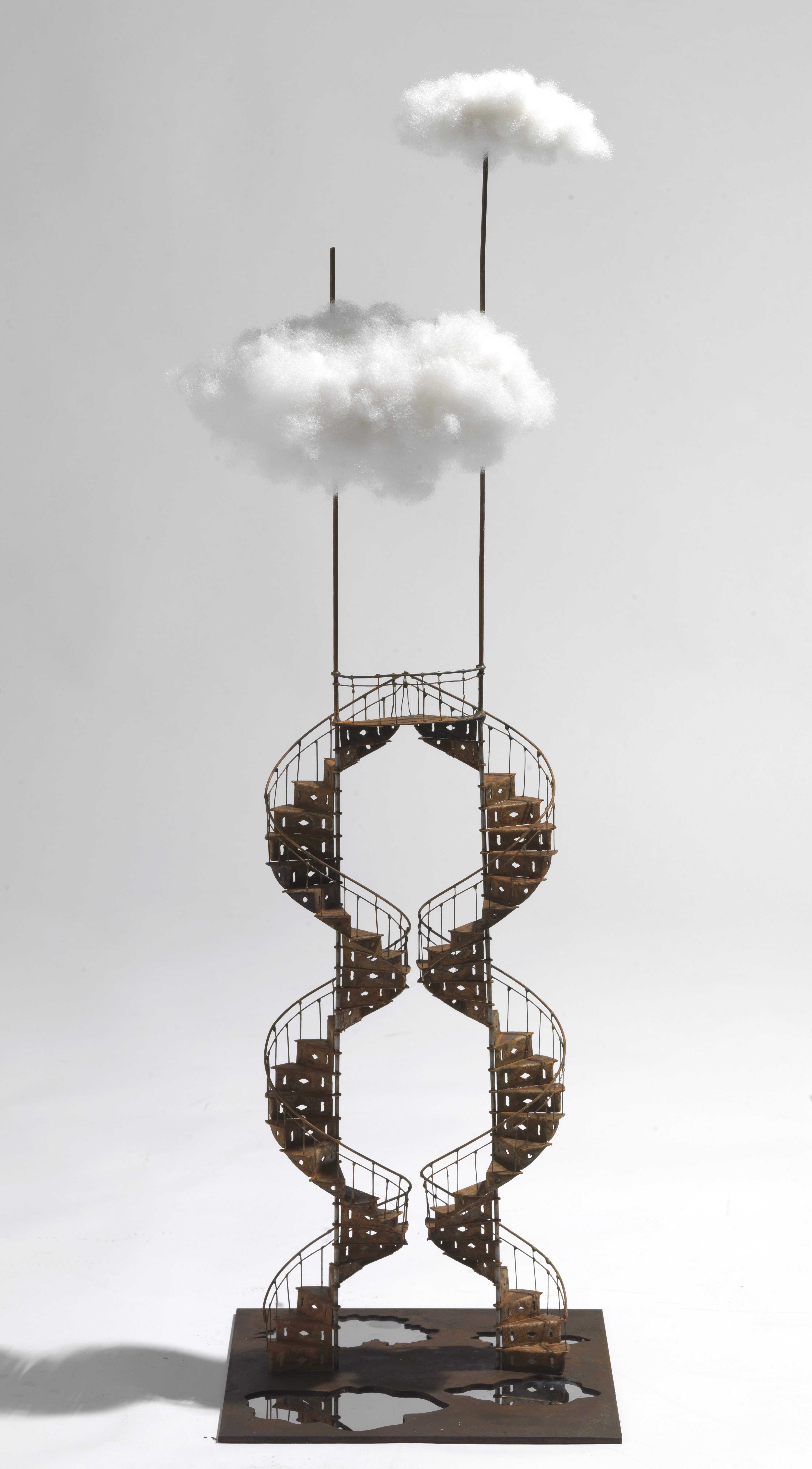 Stelios Gavalas Utopia sculptures. Elegant ladders and staircases - 3.