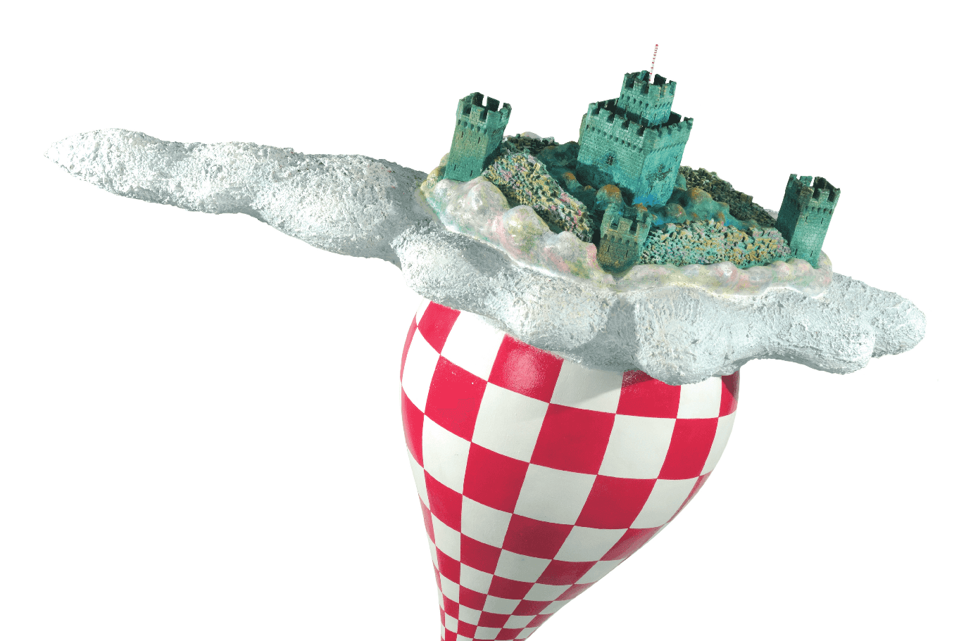Stelios Gavalas Flying City exhibition sculpture - 4.