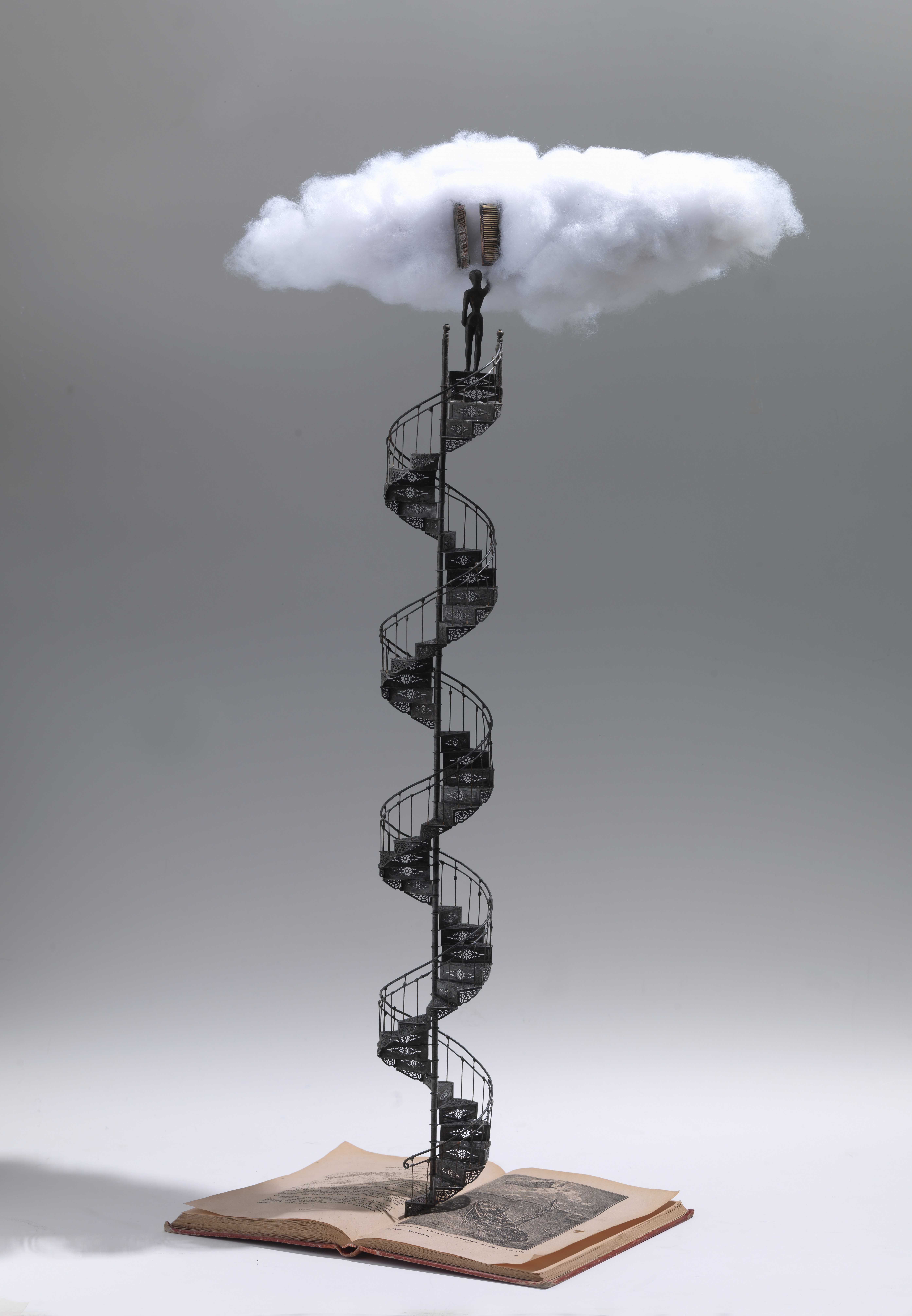 Stelios Gavalas Utopia sculptures. Elegant ladders and staircases - 8.