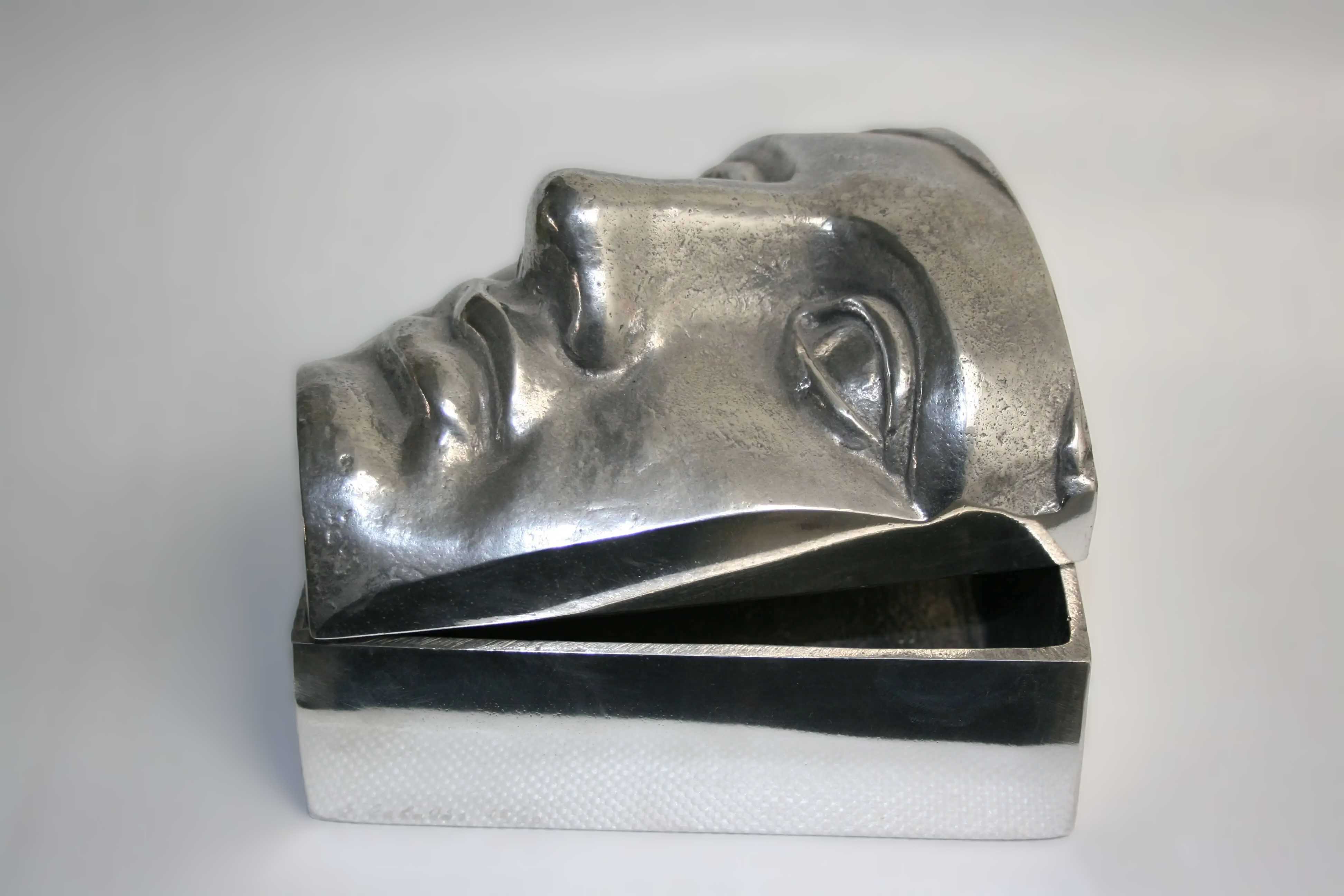 Stelios Gavalas aluminium box sculpture of Antinous - 2.