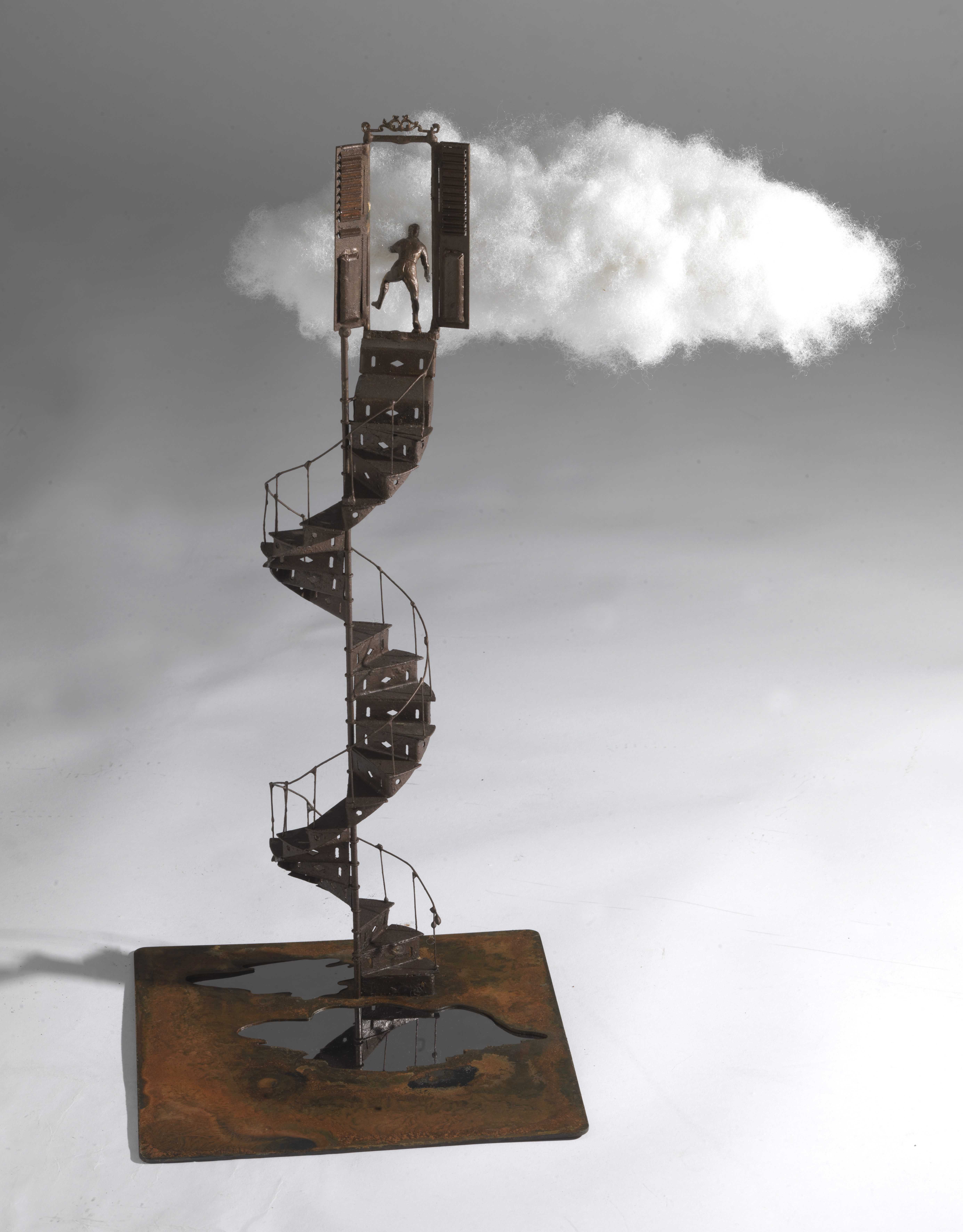 Stelios Gavalas Utopia sculptures. Elegant ladders and staircases - 5.