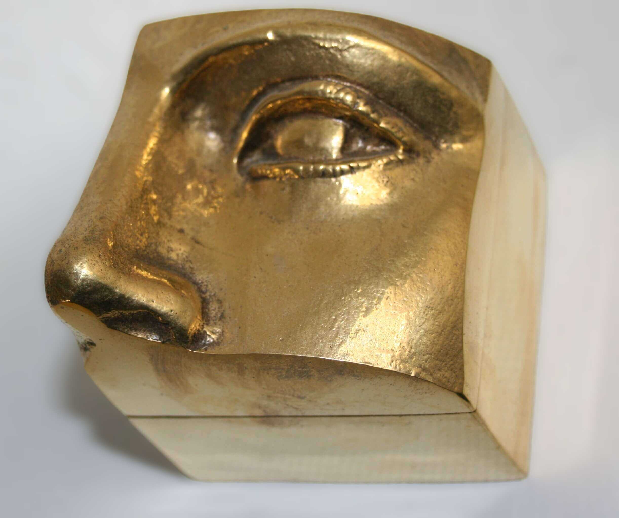 Stelios Gavalas aluminium box sculpture of Antinous - 2.