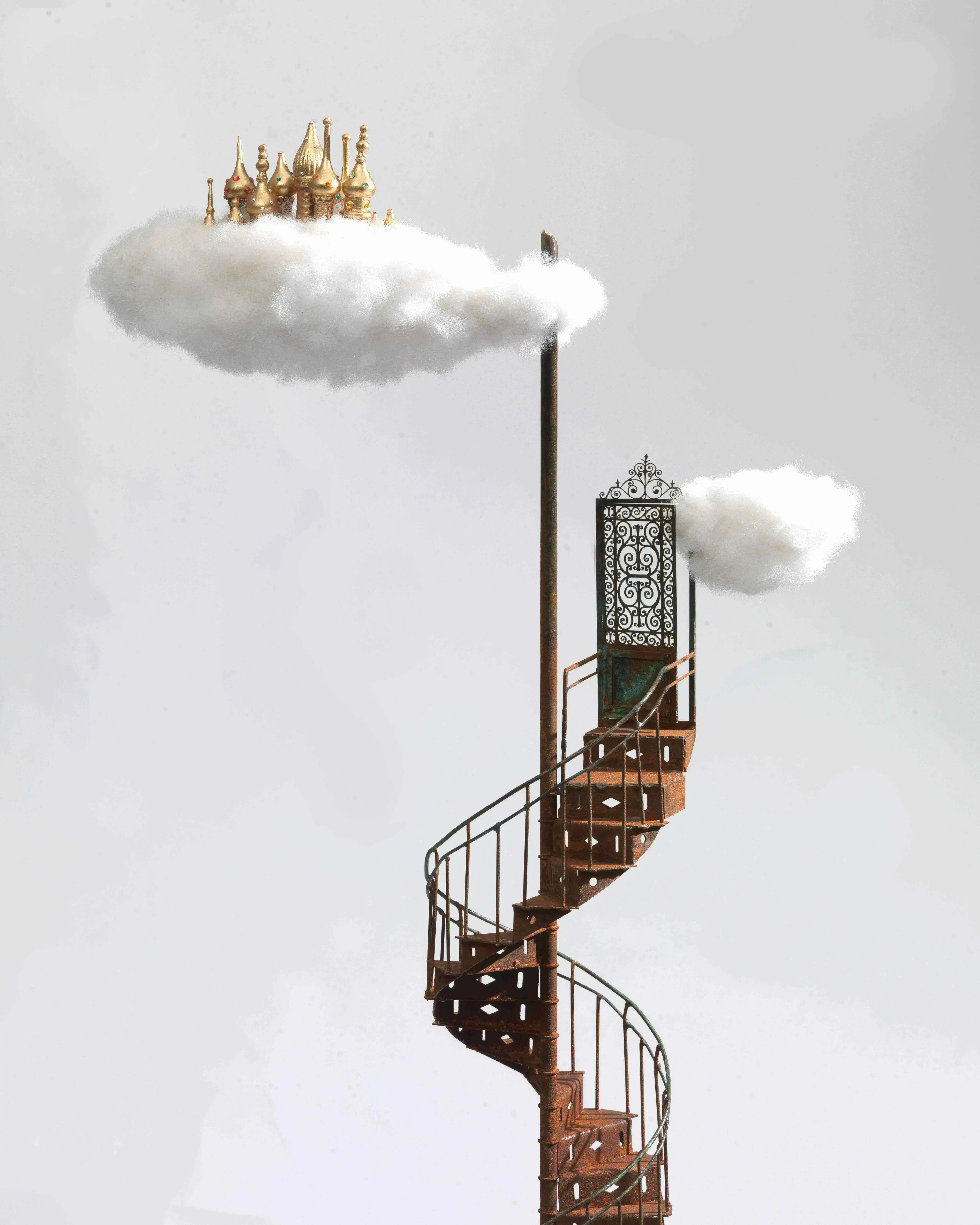 Stelios Gavalas Utopia sculptures. Elegant ladders and staircases - 14.