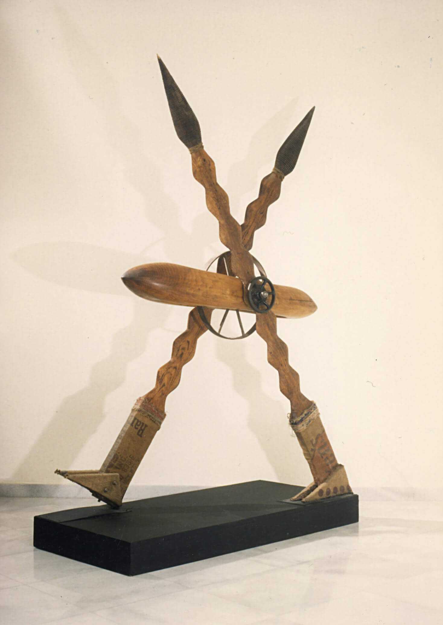 Stelios Gavalas 1992-1994 sculptures. Made with wood and ceramics - 6.