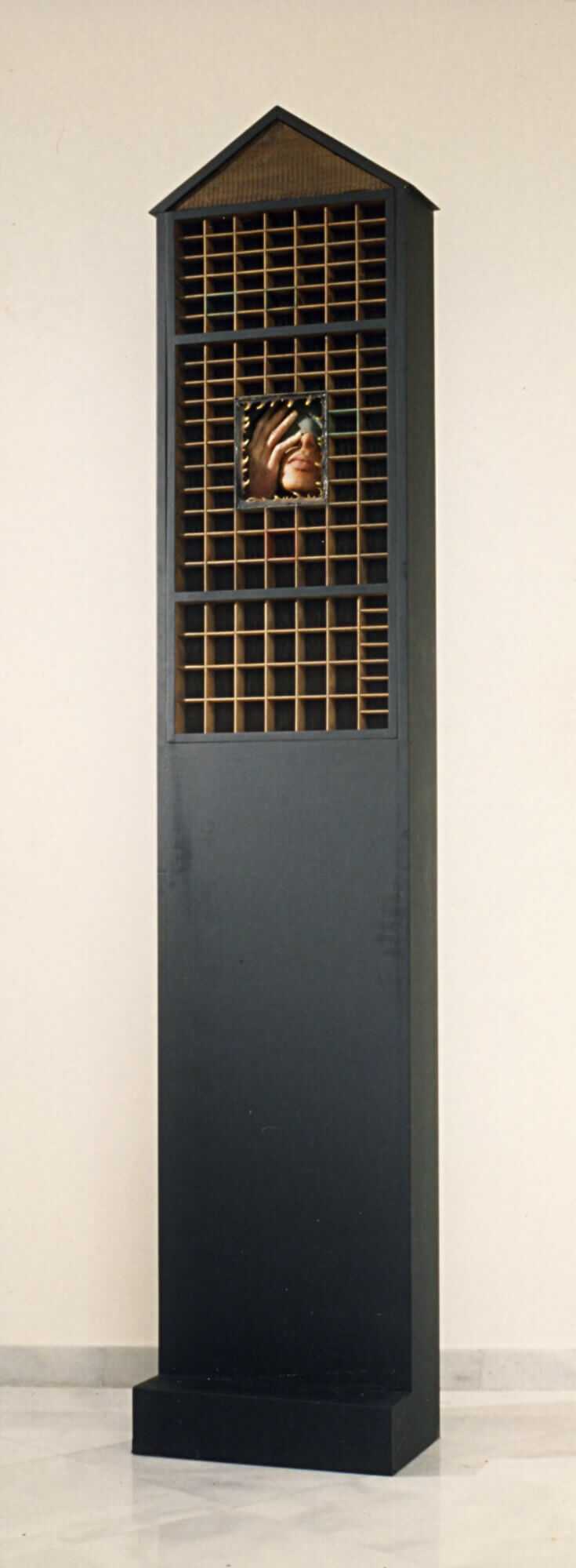 Stelios Gavalas 1992-1994 sculptures. Made with wood and ceramics - 10.