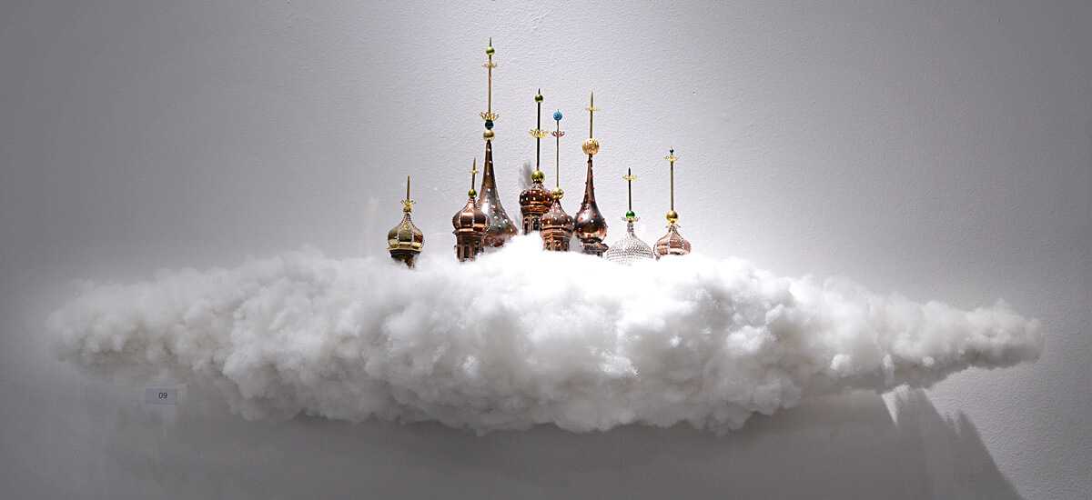 Stelios Gavalas sculpture of a Utopian City.