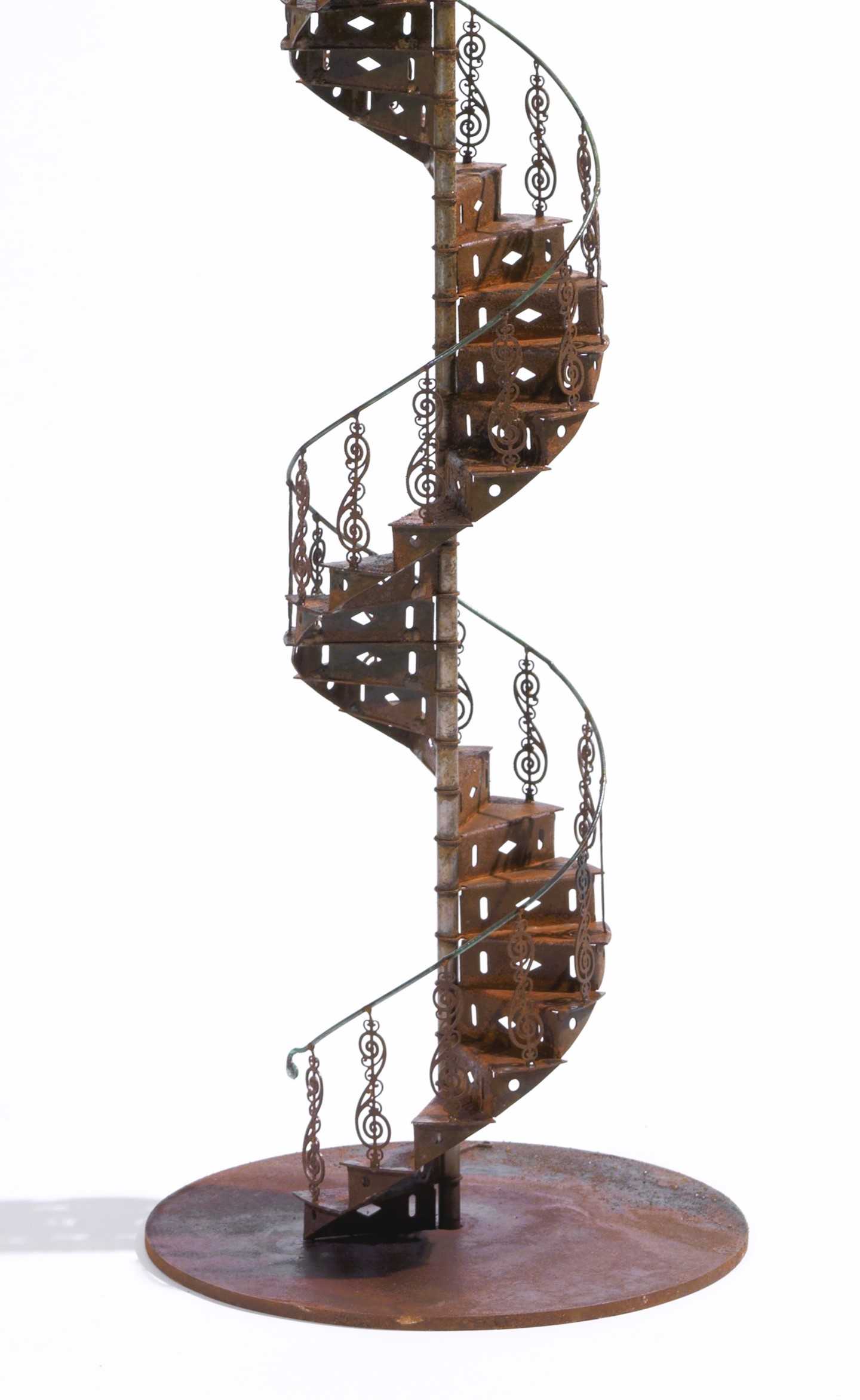 Stelios Gavalas Utopia sculptures. Depecting a metal staircase - 3.