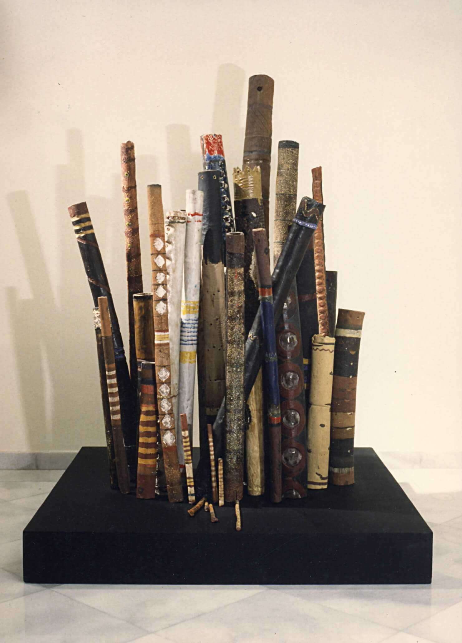 Stelios Gavalas 1992-1994 sculptures. Made with wood and ceramics - 3.