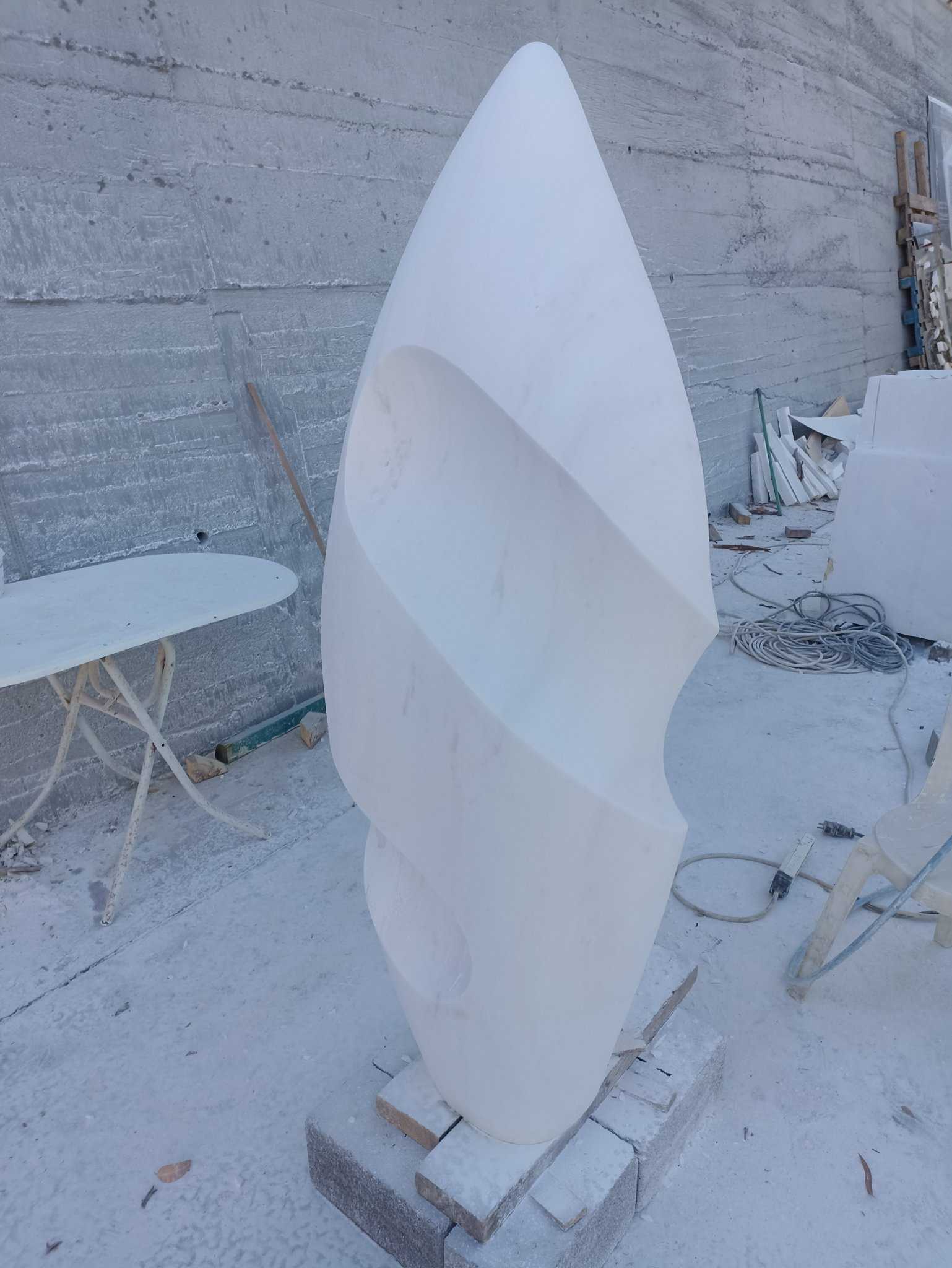 Stelios Gavalas marble sculpture at Ripesi - 7.