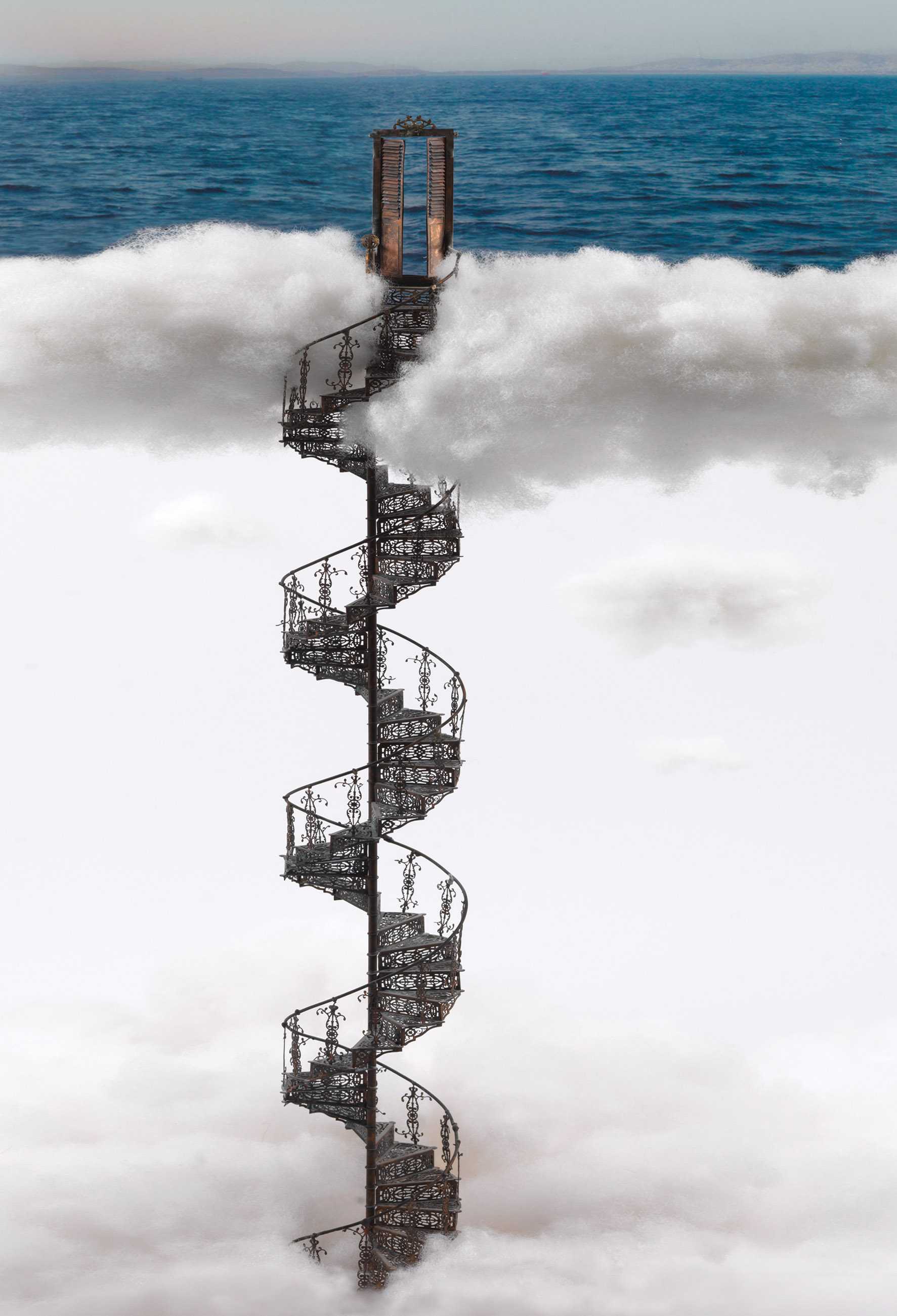 Stelios Gavalas Utopia sculptures. Elegant ladders and staircases - 2.