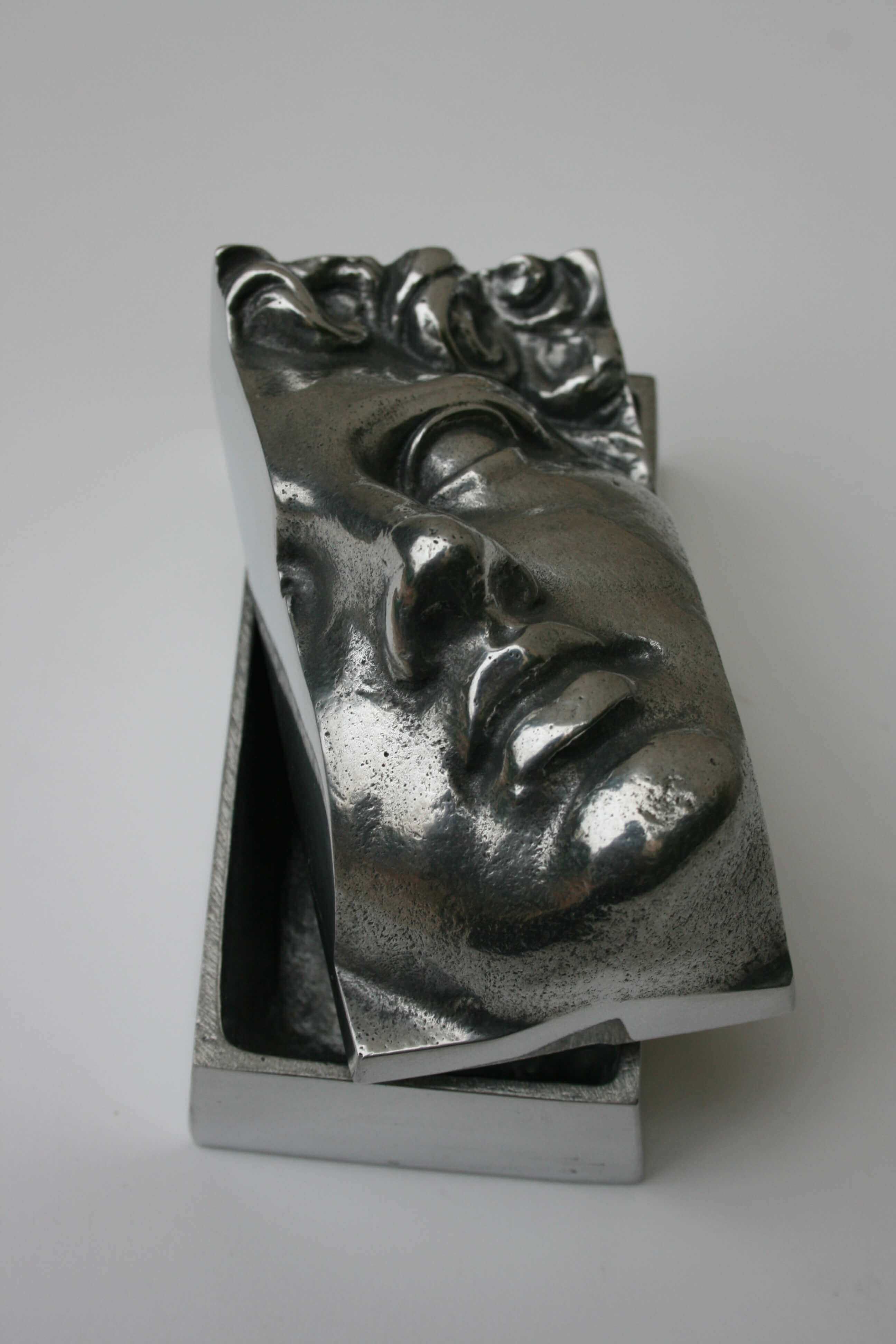 Stelios Gavalas aluminium box sculpture of Antinous - 2.