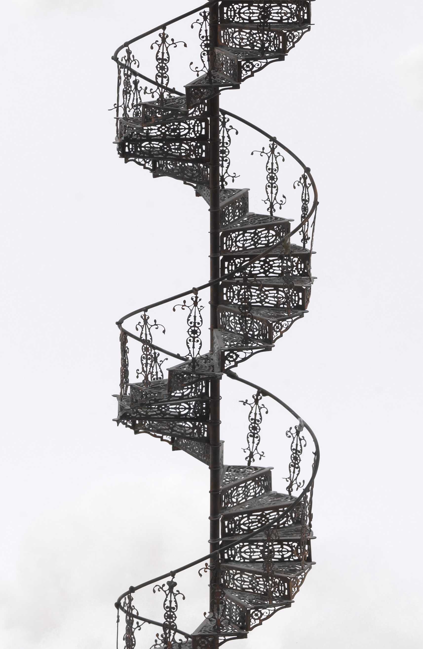 Stelios Gavalas Utopia sculptures. Depecting a metal staircase - 3.