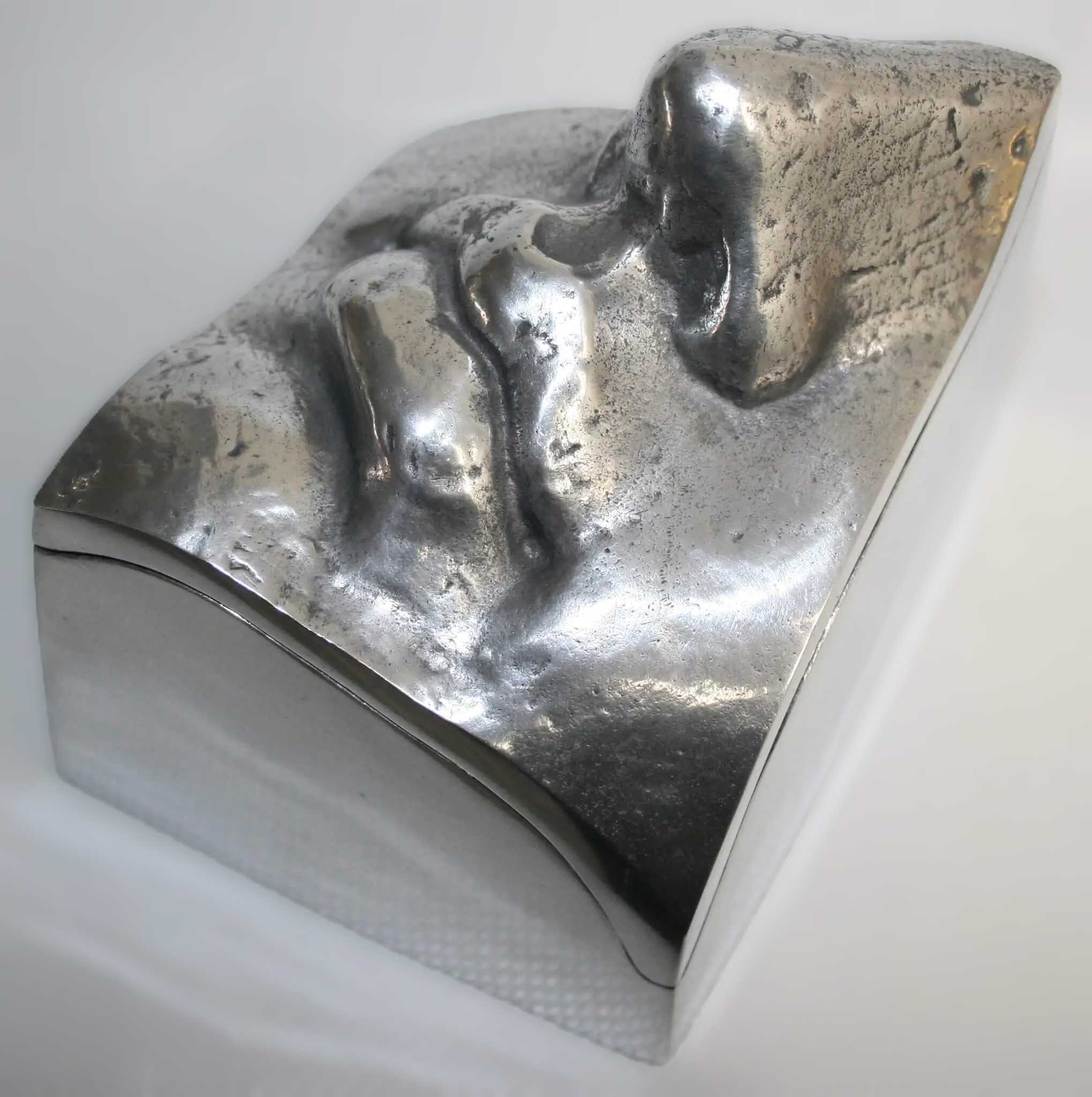Stelios Gavalas aluminium box sculpture of Antinous - 11