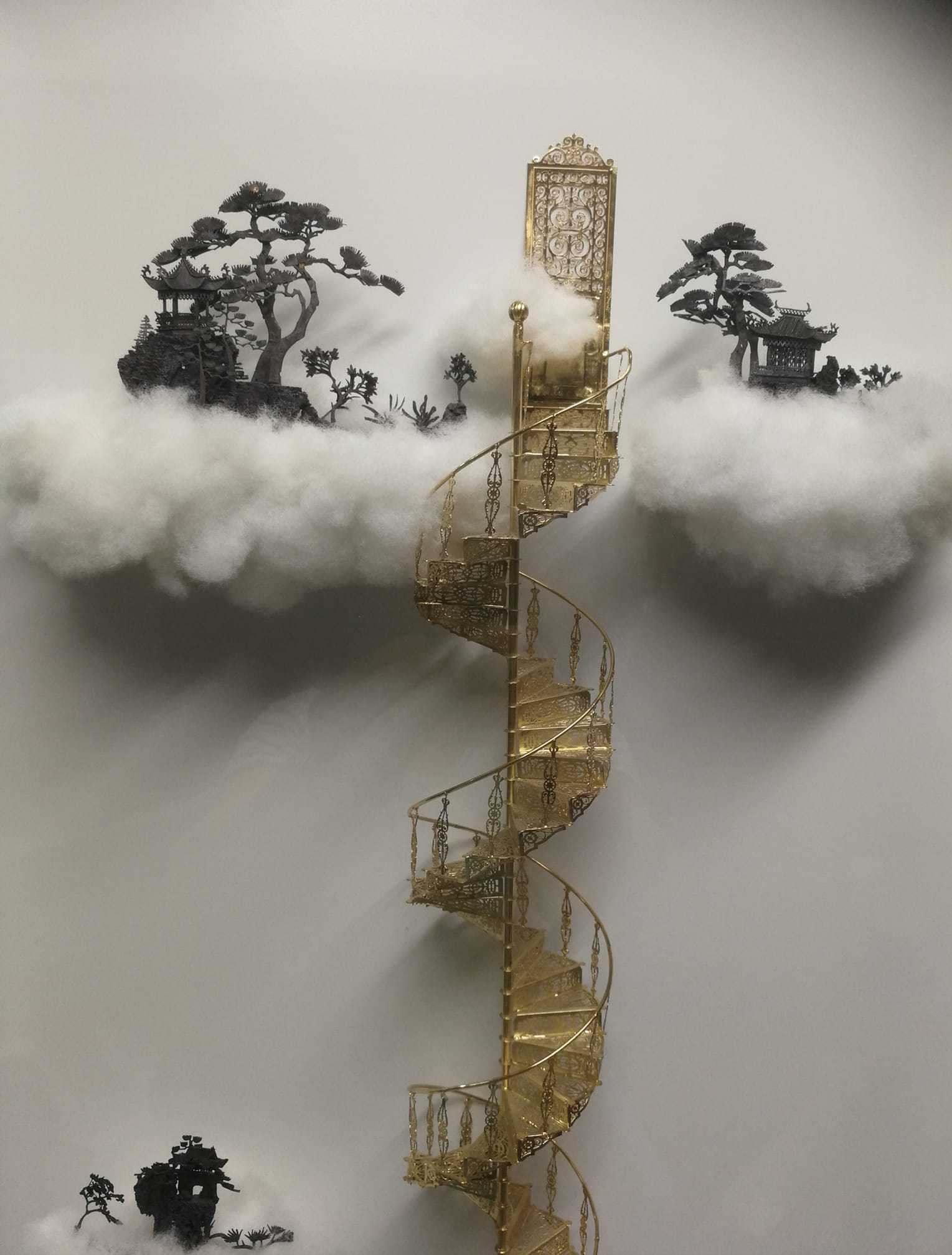 Stelios Gavalas Utopia sculptures. Elegant ladders and staircases - 23.