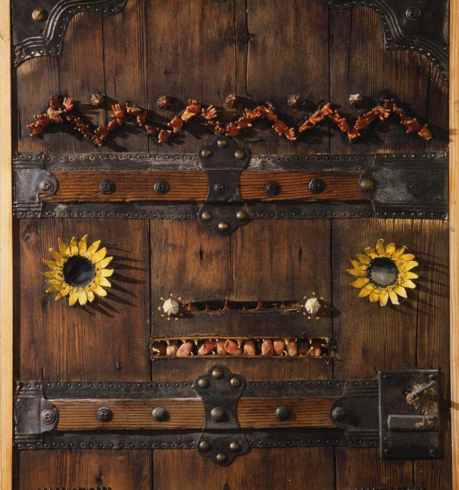 Stelios Gavalas 1992-1994 sculptures. Made with wood and ceramics. -2